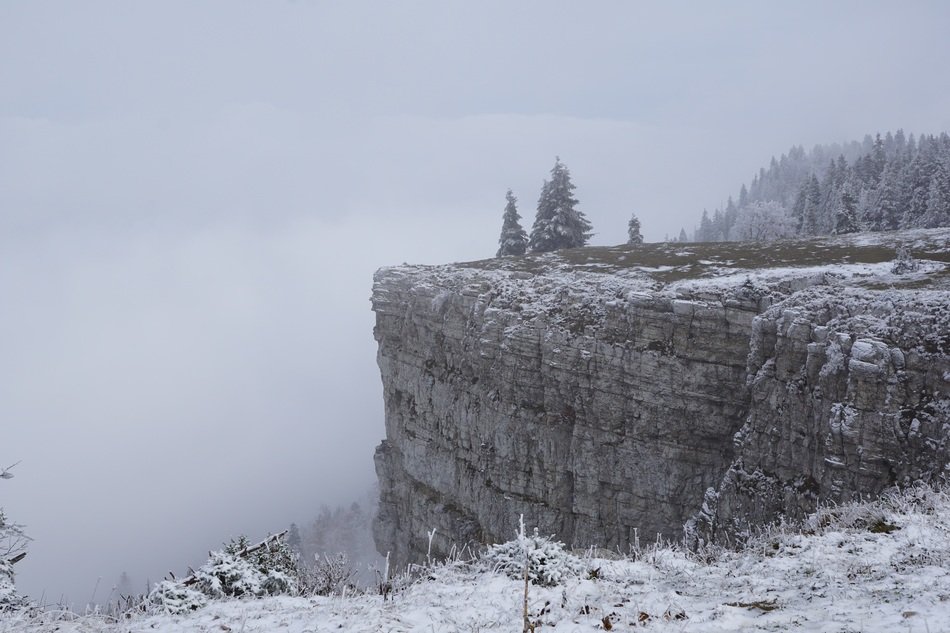 creux du van in winter