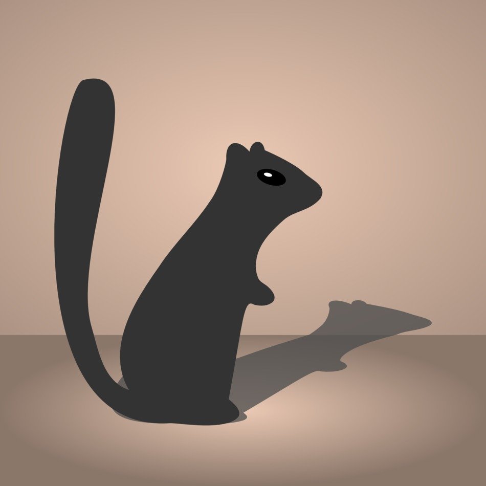 chipmunk figure out of colored paper