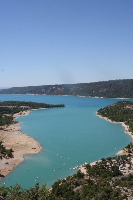 Beautiful panoramic view of beach paradise in Provence, France