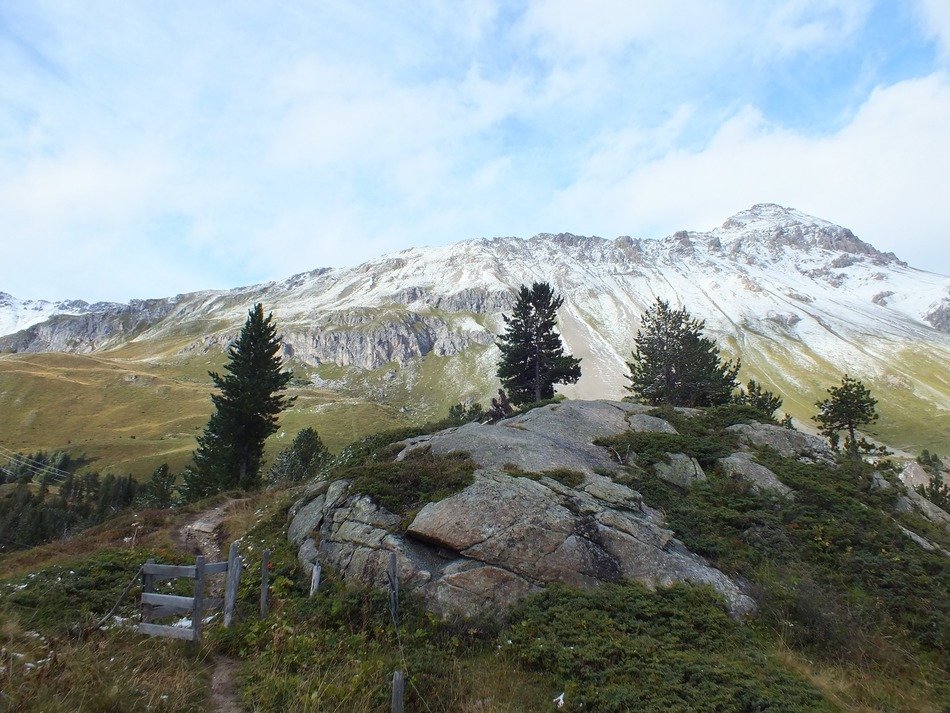 Albula Pass in autumn