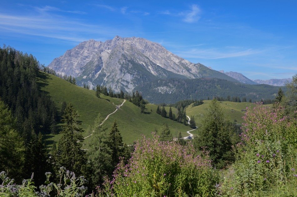 panormama view in Watzmann mountain in Germany