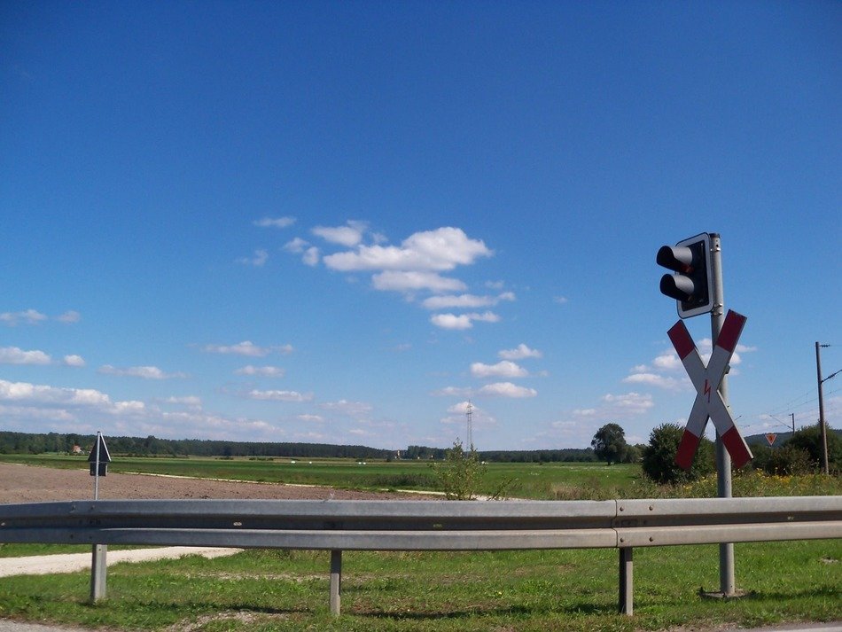 railway crossing in Frankish seenland