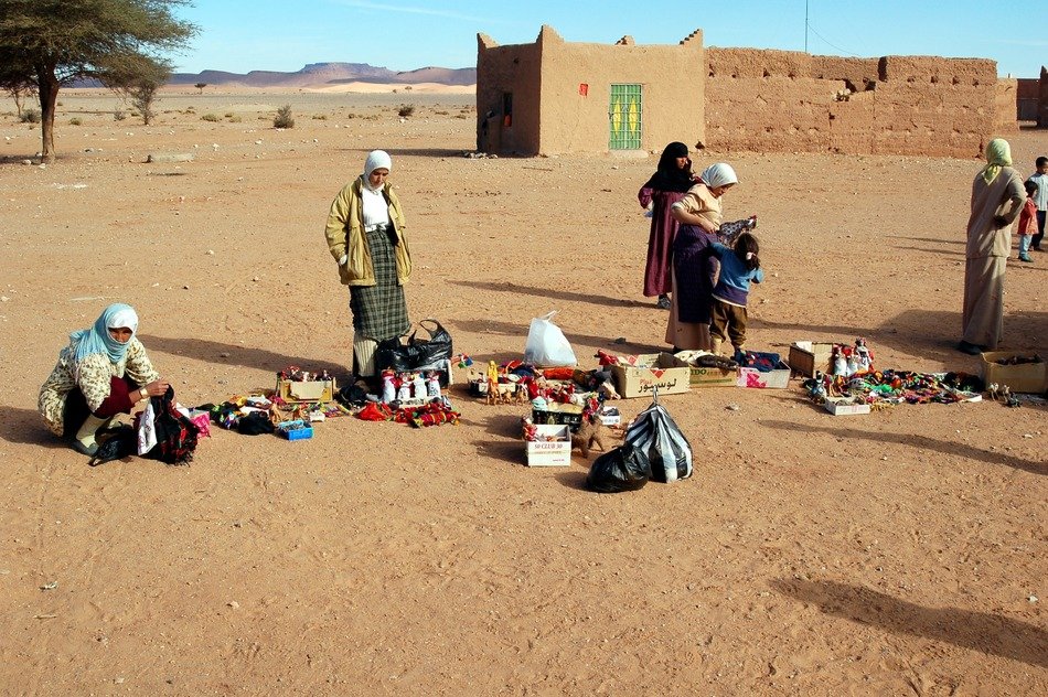 Trade in the desert of Morocco