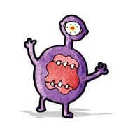 cartoon alien monster N3