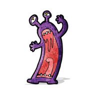 cartoon alien monster N4