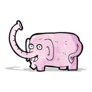 cartoon pink elephant N5