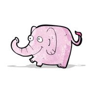 cartoon pink elephant N7