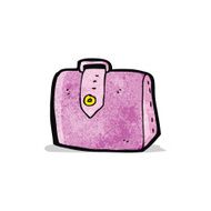 cartoon pink briefcase N2