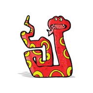 funny cartoon snake N11