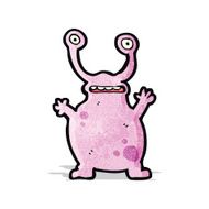 cartoon alien monster N7