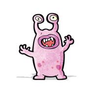 cartoon alien monster N8