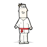 Cartoon Karate Man N2