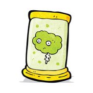 brain in jar cartoon