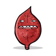 red leaf cartoon character N4
