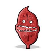 red leaf cartoon character N6