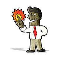 cartoon businessman with great idea N2
