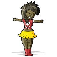 cartoon rock girl