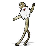 cartoon old man dancing