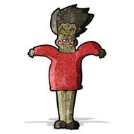 Cartoon Man Shrugging Shoulders N7