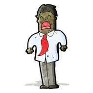 cartoon exhasperated man