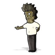 cartoon pointing man N12