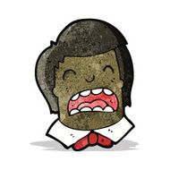 cartoon crying boys face