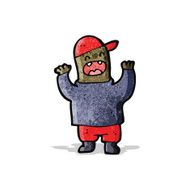 cartoon boy wearing cap N14