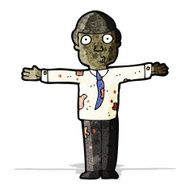 cartoon dirty businessman