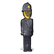 cartoon british policeman