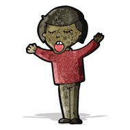 Cartoon Boy Singing N15