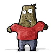 cartoon excited bald man N2