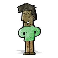 cartoon friendly man