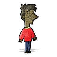 cartoon nervous man N4