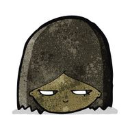 cartoon woman looking sideways