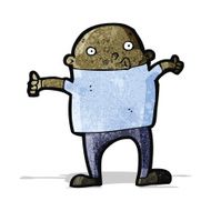 cartoon bald man
