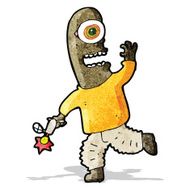 cartoon future space man