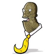 cartoon confused office man