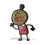 cartoon man calling out