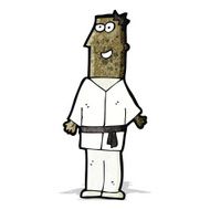 Cartoon Karate Man N3