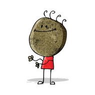 cartoon happy doodle man N4