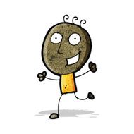 cartoon happy doodle man N5