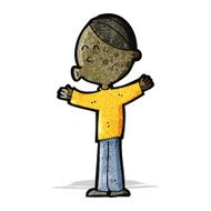 cartoon whistling man