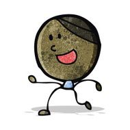 cartoon happy doodle man N7