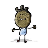 cartoon happy doodle man N8