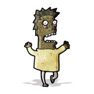 cartoon terrified man N4
