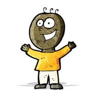 cartoon happy man N11