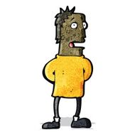 cartoon surprised man