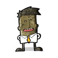 cartoon friendly office man N2