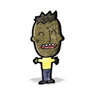 cartoon big head boy