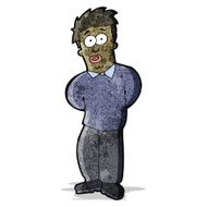 cartoon embarrassed man